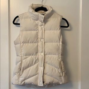 Jcrew white puffer vest